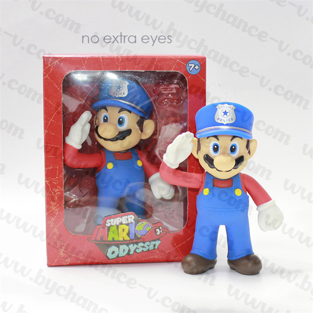 hot game toy Mario Bros odyssey action figure with replaceable 2 packs eyes for best collectible toy-5 inch