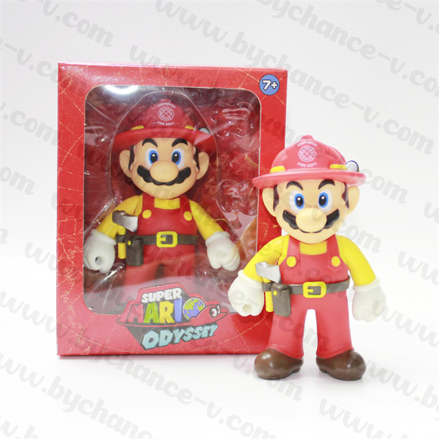 hot game toy Mario Bros odyssey action figure with replaceable 2 packs eyes for best collectible toy-5 inch