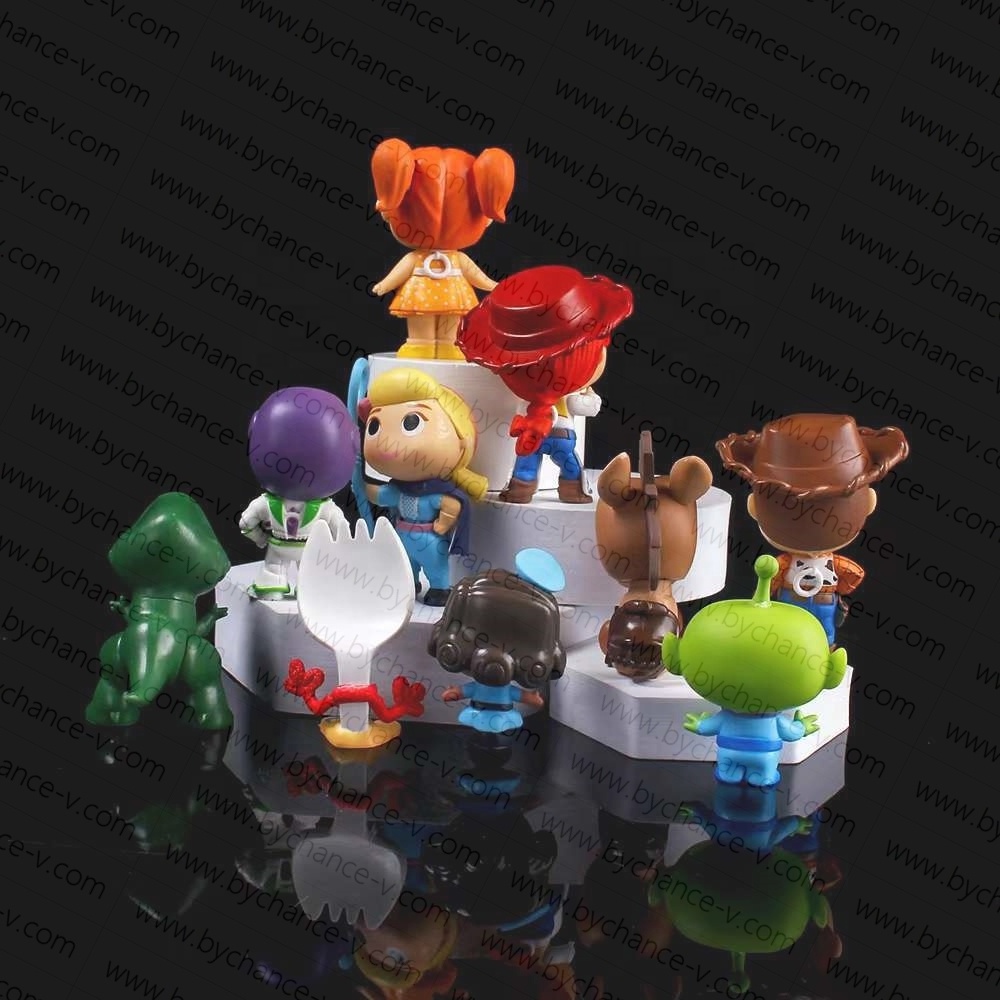 kids party giveaways popular cartoon hot toy Buzz Alien adorable mini plastic figure collectible toys free gift for children