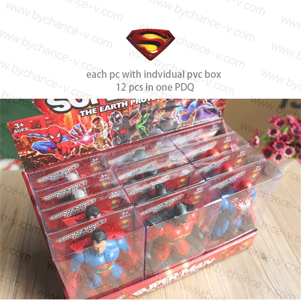 inexpensive gift for boys popular hot toy superheroes spiderman ironman super man bat man Zorro action figure toys with light