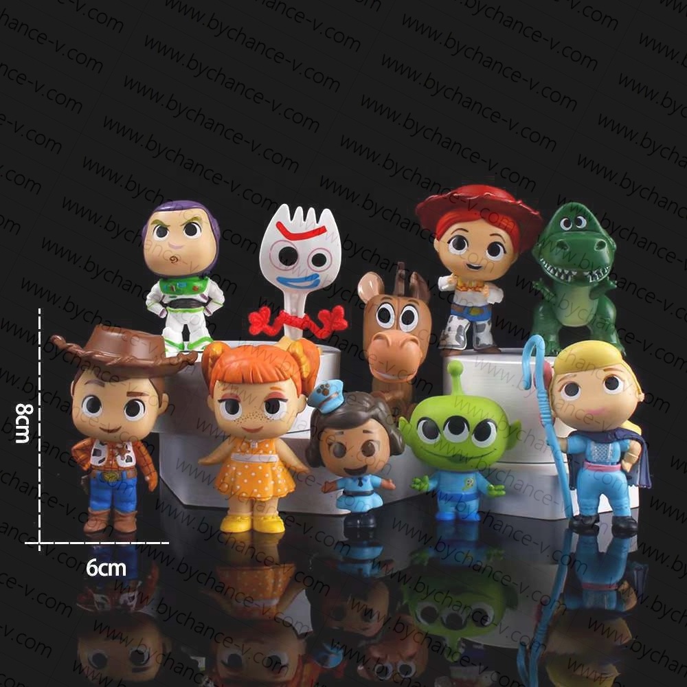 kids party giveaways popular cartoon hot toy Buzz Alien adorable mini plastic figure collectible toys free gift for children