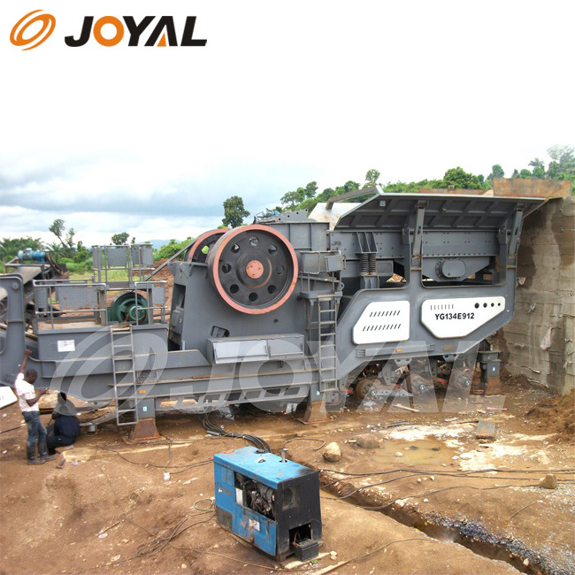 JOYAL industrial crusher portable recycle crusher , construction waste crushing equipment/used stone crusher for sale