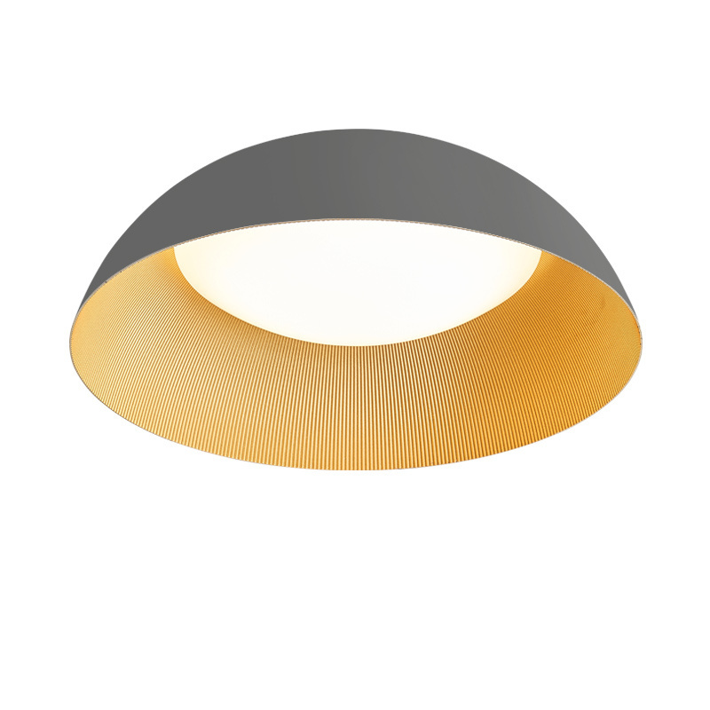 2022 Original neoteric hot sales interior kitchen bedroom round surface black and white with gold panel ceiling light