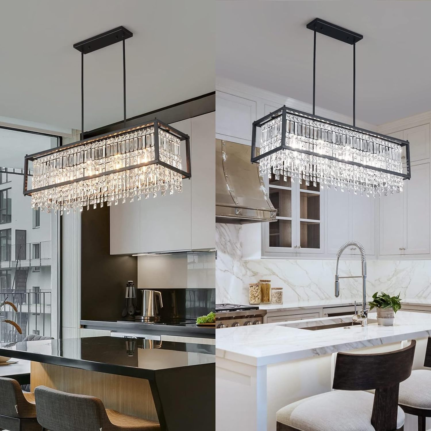 Restaurant farmhouse branch crystal pendant light kitchen island dining room living room ceiling pendant light