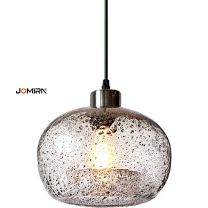 LED Glass Ball Chandelier with Iron Lamp Body Pendent Lamp Lighting Fixtures for Dining Room Living Room Kitchen