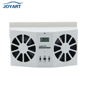 Solar Car Ventilation Black and White Double/Three Air Outlet Car Portable Solar Electric Exhaust Solar Fan