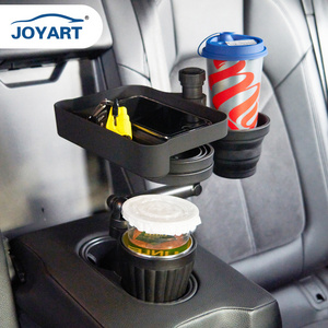 Adjustable Swivel Expander Auto Seat Cup Stand Table Travel Food Eating Cup Holder Tray For Car