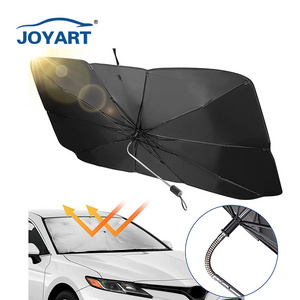 Adjustable Handle Sun Shades Umbrella UV Protector Car Sunshade Front Umbrella