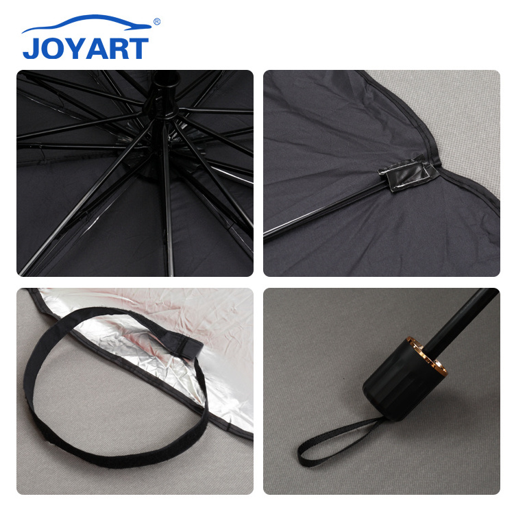 Adjustable Handle Sun Shades Umbrella UV Protector Car Sunshade Front Umbrella