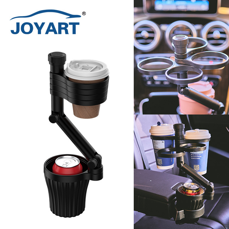 Adjustable Swivel Expander Auto Seat Cup Stand Table Travel Food Eating Cup Holder Tray For Car