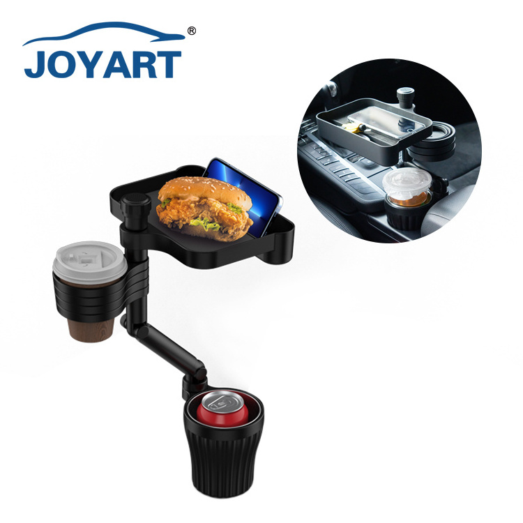 Adjustable Swivel Expander Auto Seat Cup Stand Table Travel Food Eating Cup Holder Tray For Car