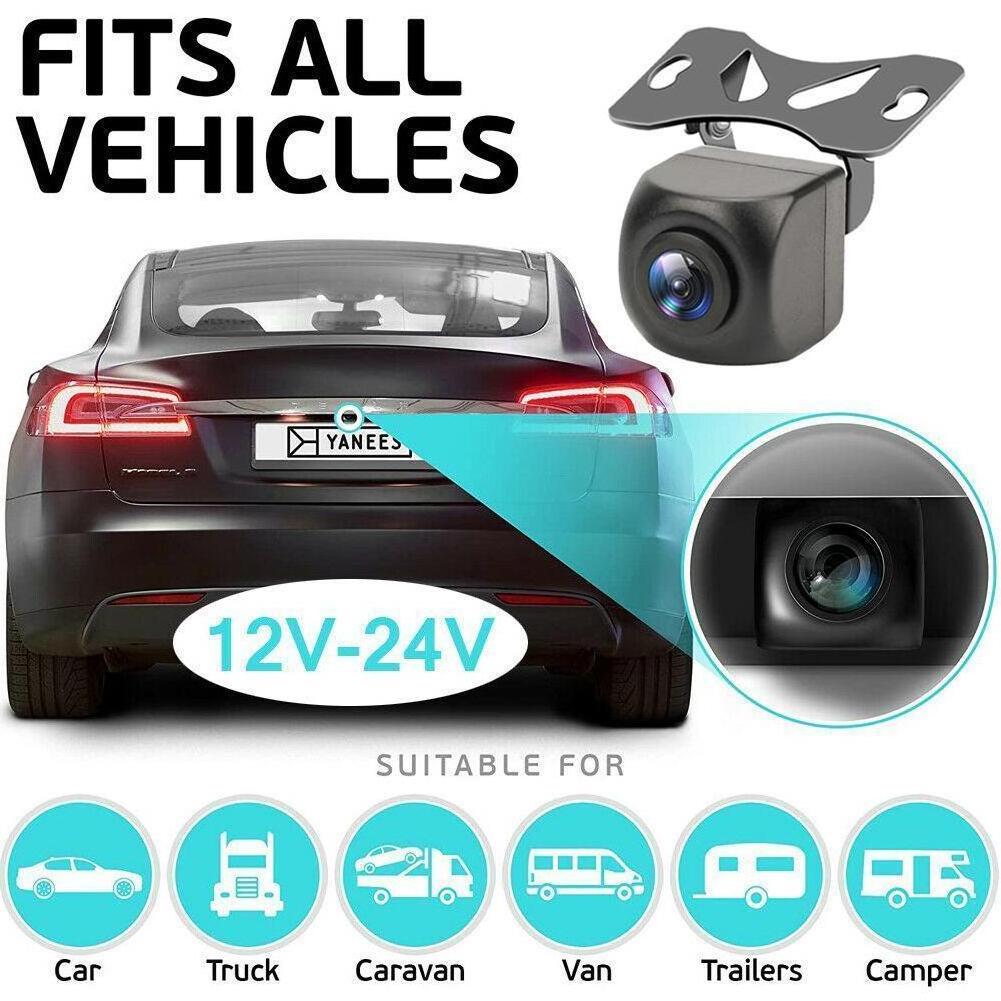 Monitor with 1080P Backup Camera for Truck, License Plate  Back up Rear View Kits for Reversing/ Driving Car Pickup SUV