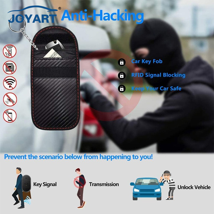 RFID Signal blocking bag Car Key Case Keyless Car Key Signal Blocker Pouch