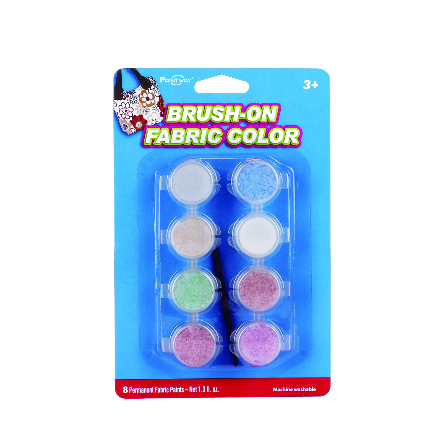 4.5ml Permanent Shoes Hat Bag Glitter Brush 8 Colors Washable Fabric Paint