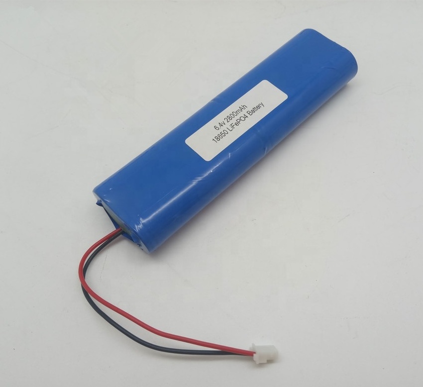 2S2P 18650 6.4V 2800mAh LiFePO4 battery pack with pcm and wires