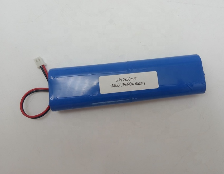 2S2P 18650 6.4V 2800mAh LiFePO4 battery pack with pcm and wires