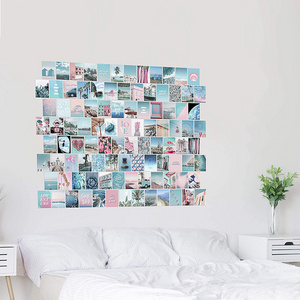 Bedroom, kitchen, Wall Decor, 4x6 Inch album cover aesthetic pictures light blue wall collage kit