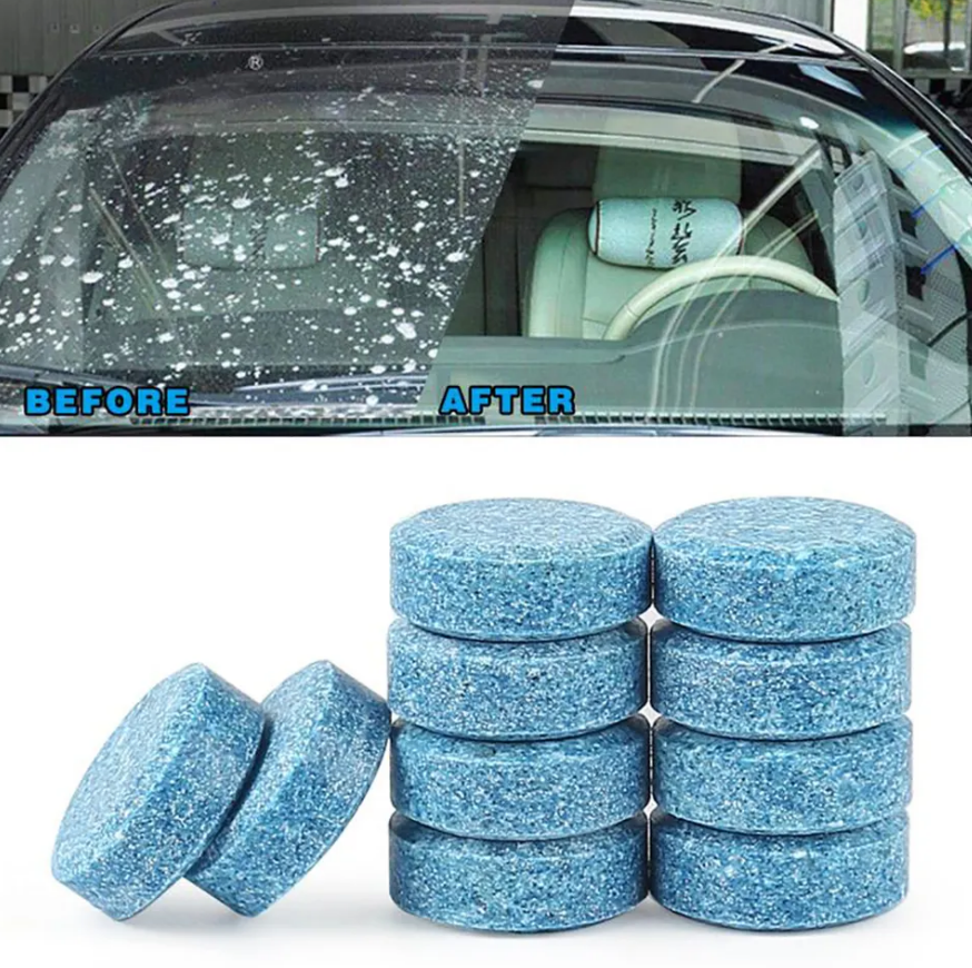 Car Windshield Clean Washer Fluid Tablets Windshield Tablet Cleaner Glass Windshield Washer Fluid Tablet for Cold Weather