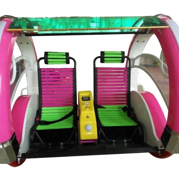 Machine Amusement Park Indoor Outdoor 360 Rotation Happy Double Players  Rolling Car for adults