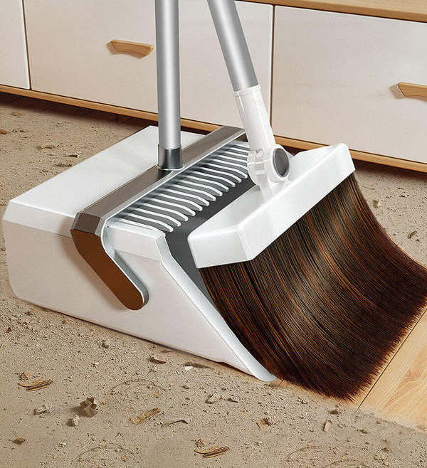 JOYBOS Broom and dustpan set combination broom household sweeping broom magnetic folfing wiper magic sweeping hair artifact