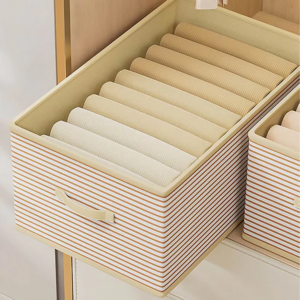 Joybos Foldable Cotton Drawer Organizers For Clothing non-woven fabrics storage box basket Wardrobe storage