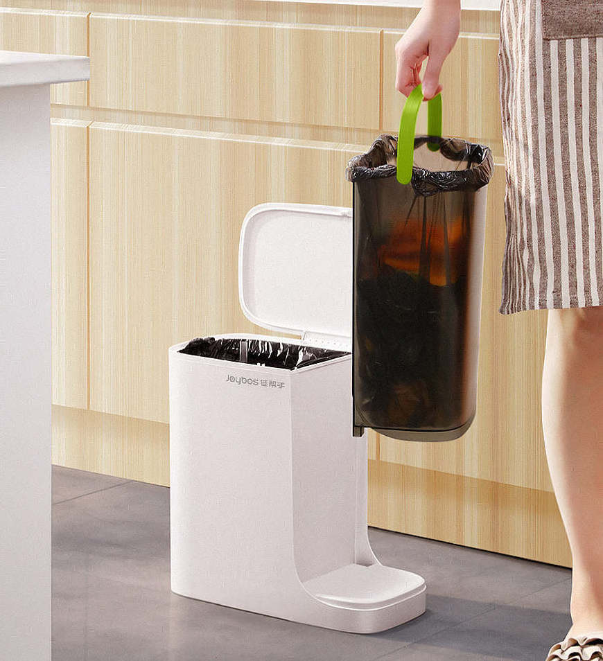 JOYBOS filter tea trash can Kitchen Compost Bin Kitchen Cabinet Door Under Sink Plastic Garbage Can Compost Bin