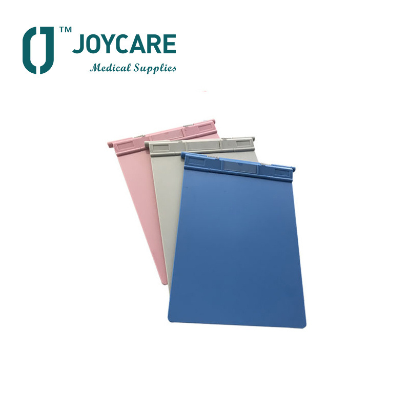 23x32cm Blue Pink White Yellow Hospital Doctor Nurse ABS PP Plastic Chart File Paper Medical Record Holder Clipboard File Folder