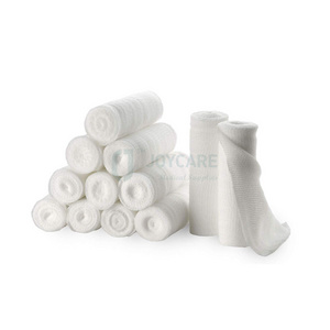 Breathable 100% Cotton Knitted Gauze Bandage Sterile Knit Gauze Bandage Knitted Gauze Bandage Roll