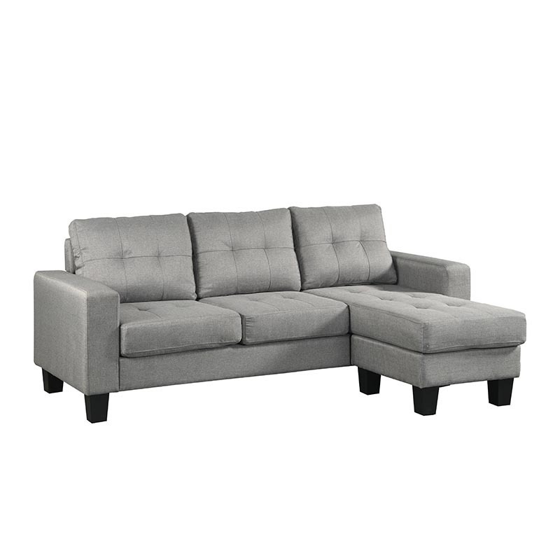 Modern Design Living Room Furniture High Quality American Grey Fadric Right Left Hand L Shape Corner Sofa