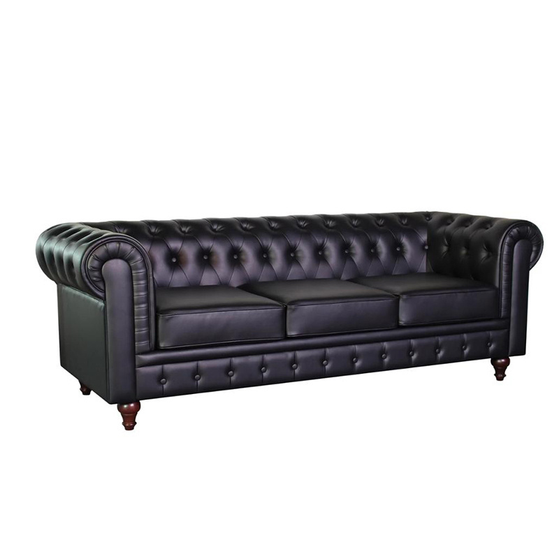 Guangdong Shenzhen Furniture Hot Sales Modern Living Room Sofa Luxury Upholstered 1 2 3 Chesterfield Sofa Set