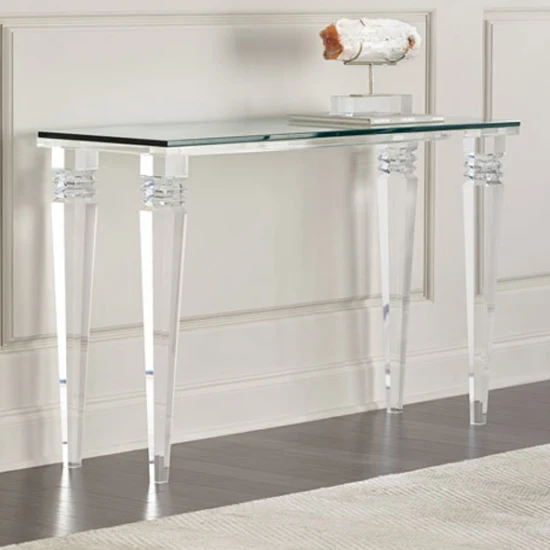 Acrylic Table Modern Ghost Kitchen Island Table Ptransparent Clear Acrylic Frame Leg Dining Room Table