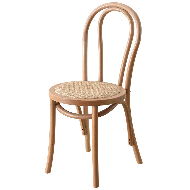 Factory Price Wholesale Classic Style Durable Bentwood Dinning Chairs Stackable Rattan Seat Thonet Dining Room Chair