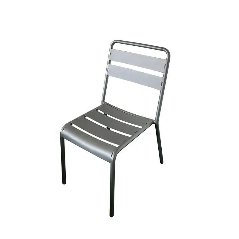 Garden Chair Outdoor Furniture Iron Metal Stackable Garden Chair For Cafe Hotel Restaurant Outdoor