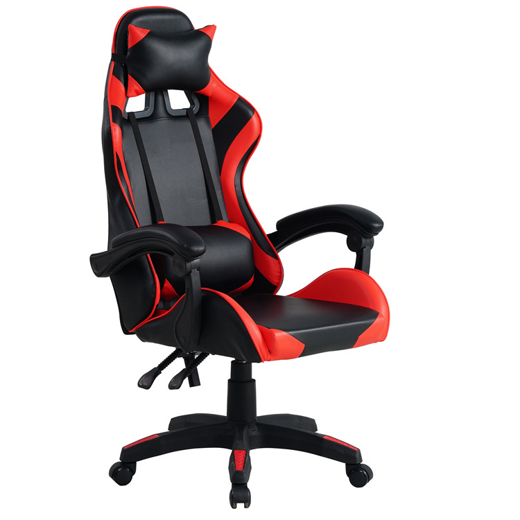 Foshan Leather Silla Gamer Office Pc Racing Leather Seat Video Ergonomic Gaming Chair With Wheels