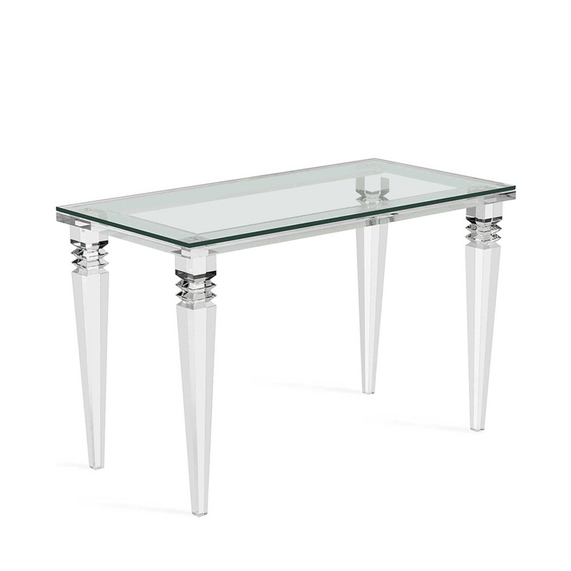 Acrylic Table Modern Ghost Kitchen Island Table Ptransparent Clear Acrylic Frame Leg Dining Room Table