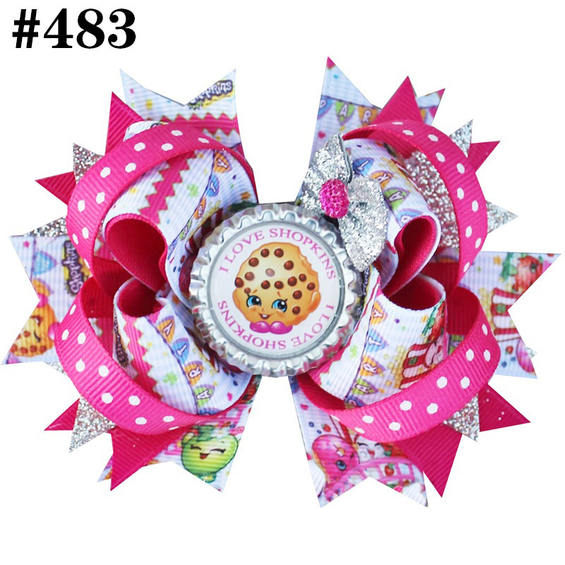 No.483-No.522  Newest 5.5'' inspired hair bows popular cartoon hair bow boutique   girl hair bows