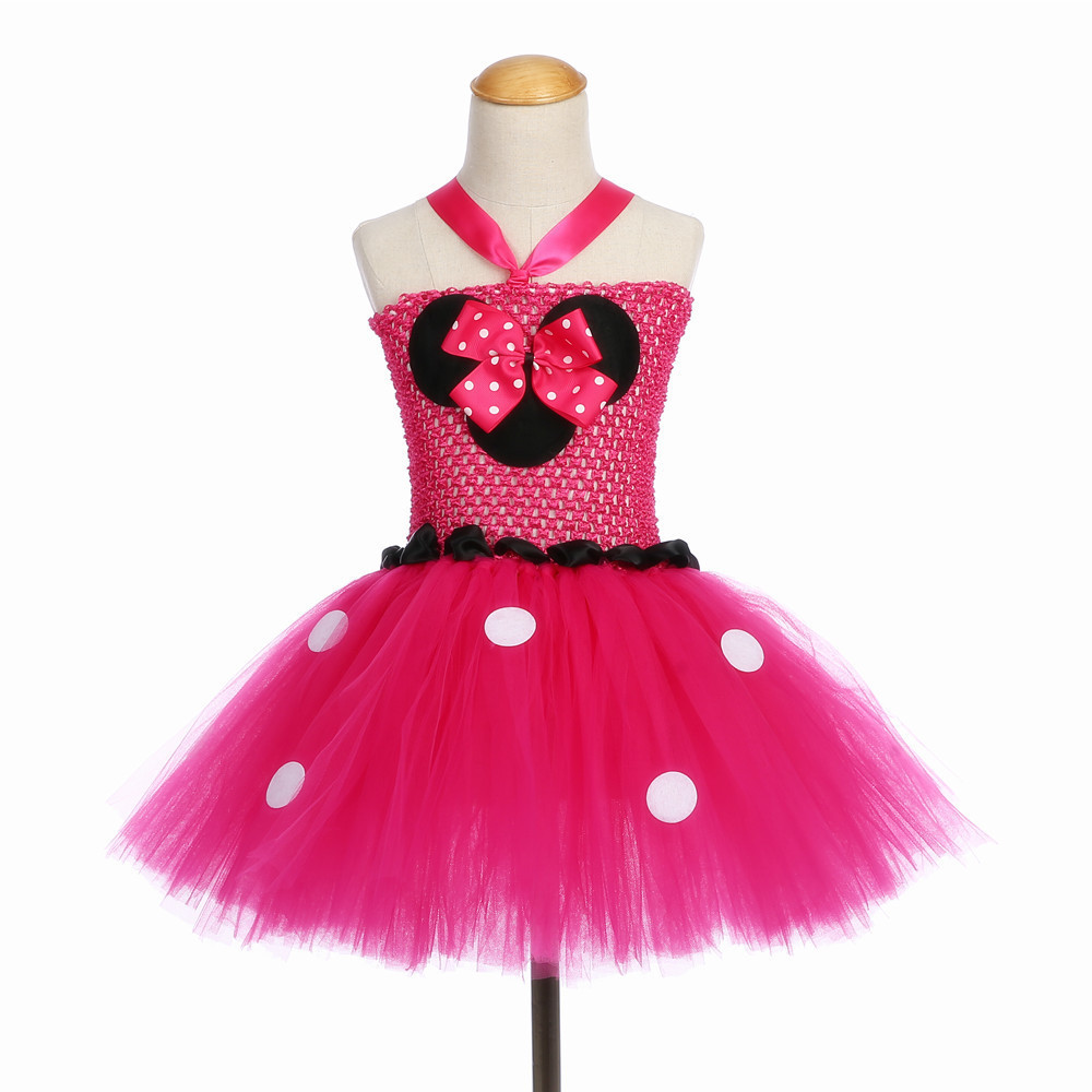 Girl Minnie Summer Mickey Tutu Mouse Dress Costume Children Kids Party Birthday Cosplay Dresses Clothing