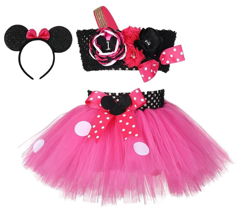 Girl Minnie Summer Mickey Tutu Mouse Dress Costume Children Kids Party Birthday Cosplay Dresses Clothing