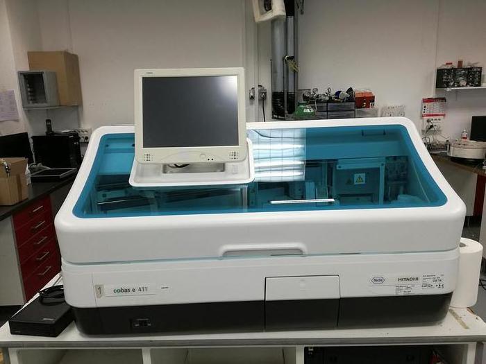 Refurbished Cobas E411 Immunoassay analyzer Used Roche COBAS e411 Good Condition Laboratory Equipment Cheap Price Ready to Ship