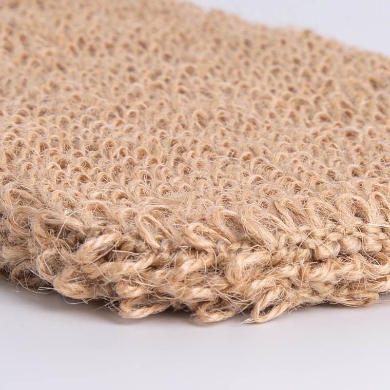 Natural Exfoliating ramie Fiber bath Glove Mitt Bath Scrubber Remove Dead Skin jute Exfoliating Mitts