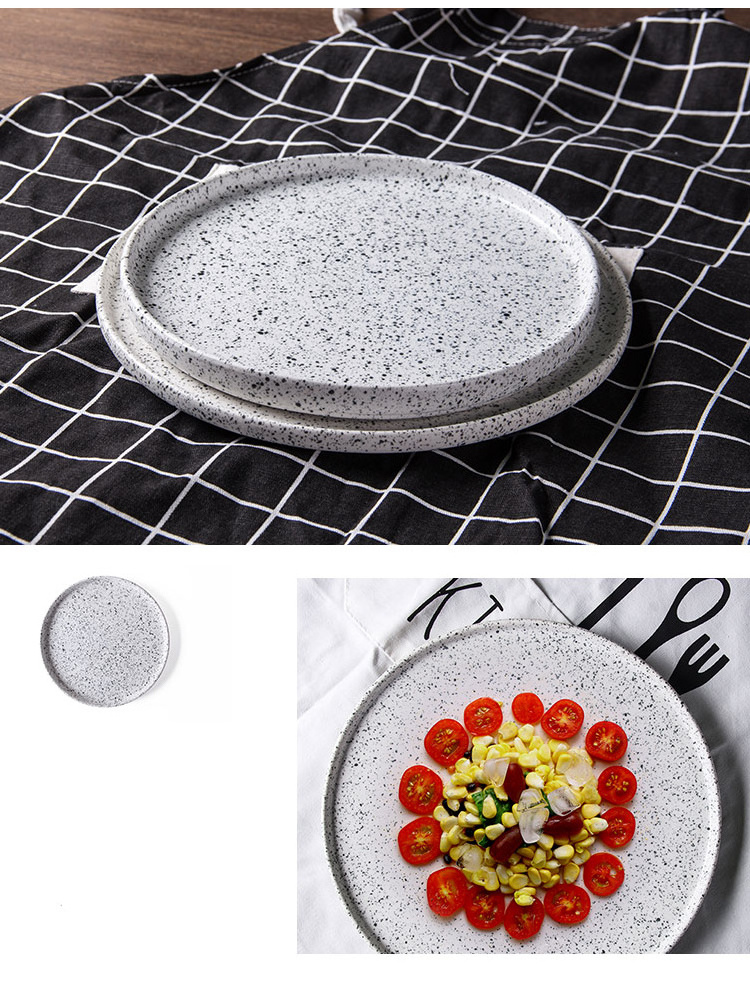 wholesale chaozhou factory cheap price dinnerware sets bulk quality marble round china ceramic porcelain dinner plate