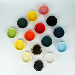 ceramic ashtray with logo customization colorful design round ashtray for promotion smoking accessories