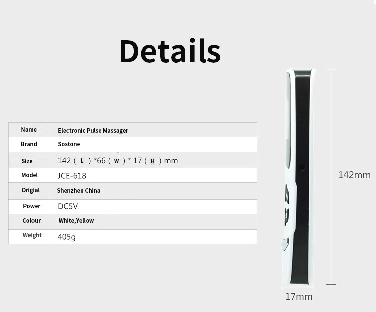 Ems Tens Digital Therapy Machine Rechargeable Portable Tens Therapy Machine Portable Electronic Pulse Massager Tens