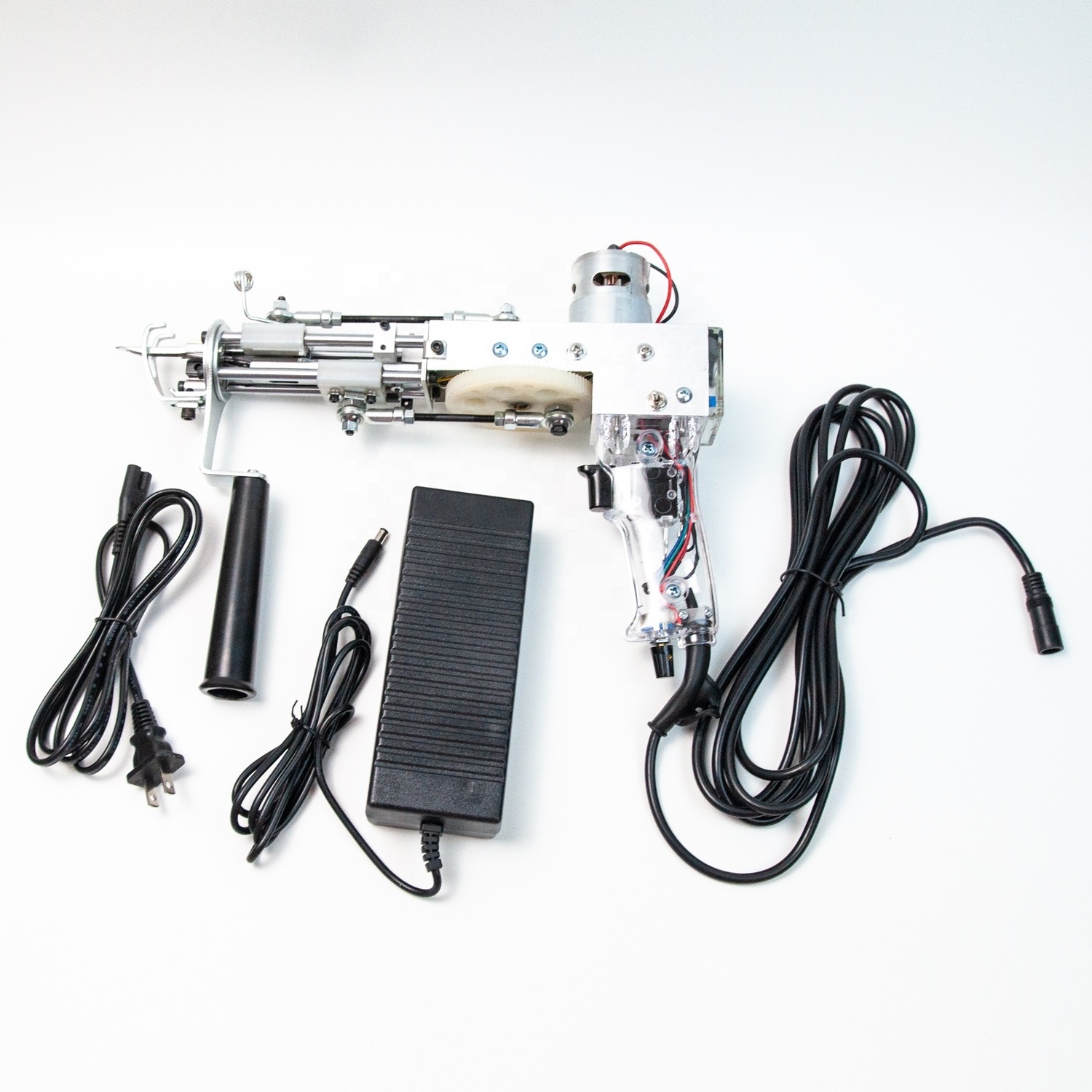 Tufting Gun AK-1 with Cut Pile or loop Pile Rug Carpet Making Machine Transparent