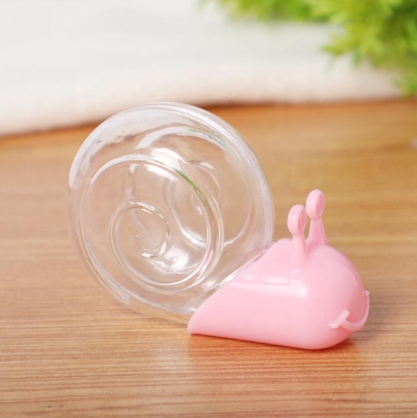 Wedding or Baby Shower Little Snail Design Plastic Candy Box