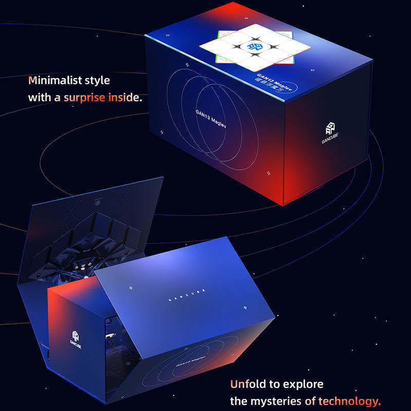 [GAN 13M Series] FX Magnetic Levitation Cube - UV Drift Twisty Puzzle Toy for Speedcubers & Puzzle Enthusiasts