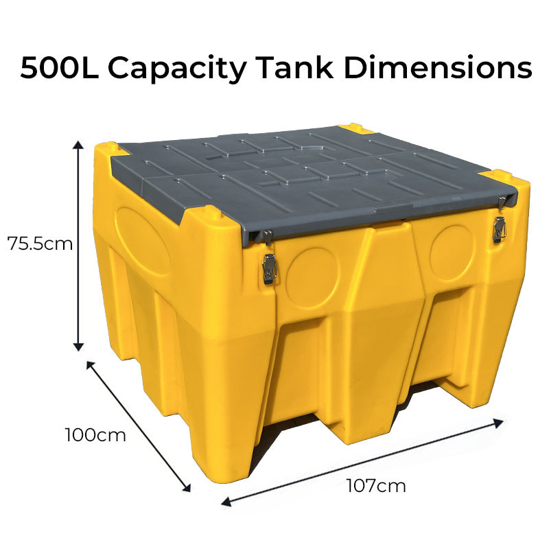 240L/480L Poly Plastic Mobile Diesel Pump Atv Fuel Transfer Gas Storage Tank