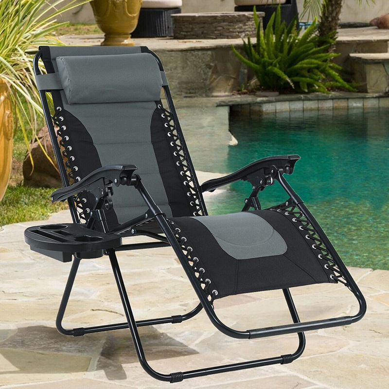 Indoor Recliners Adjustable Chairs Outdoor Camping Beach Lawn Folding Fabric Reclining Portable Pool Zero Gravity Lounge Chair