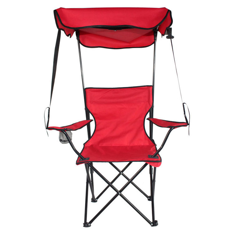 Portable Sunshade Folding Camping Chair with Canopy Beach Chair