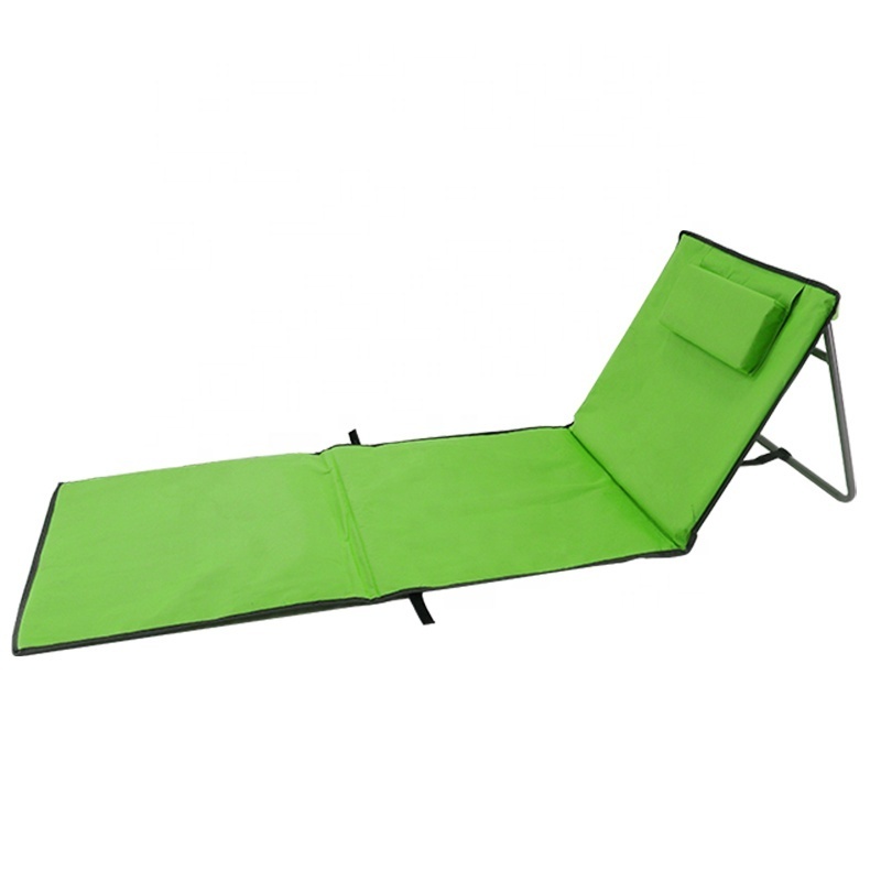 Outdoor Camping Portable Mat Fishing waterproof Beach Mat with Pocket factory Custom Logo adjustable Lounge Mat Chair